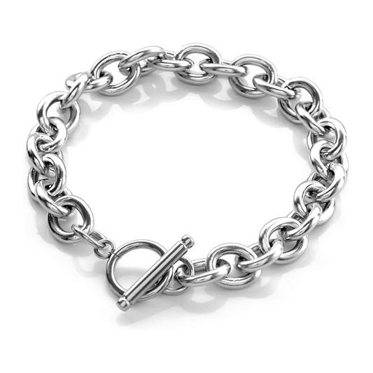 ブレスレット メンズ レディース アクセサリー ステンレス マンテル チェーン シルバー